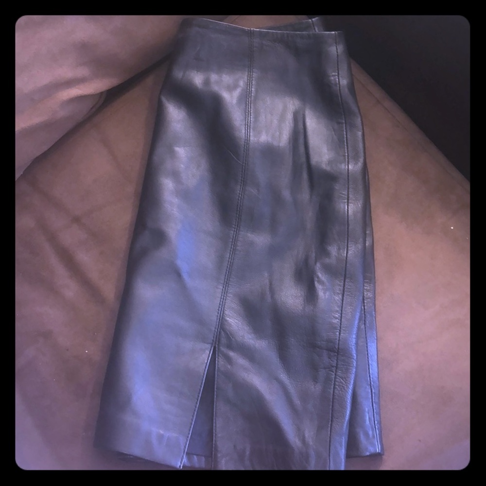 Leather skirt